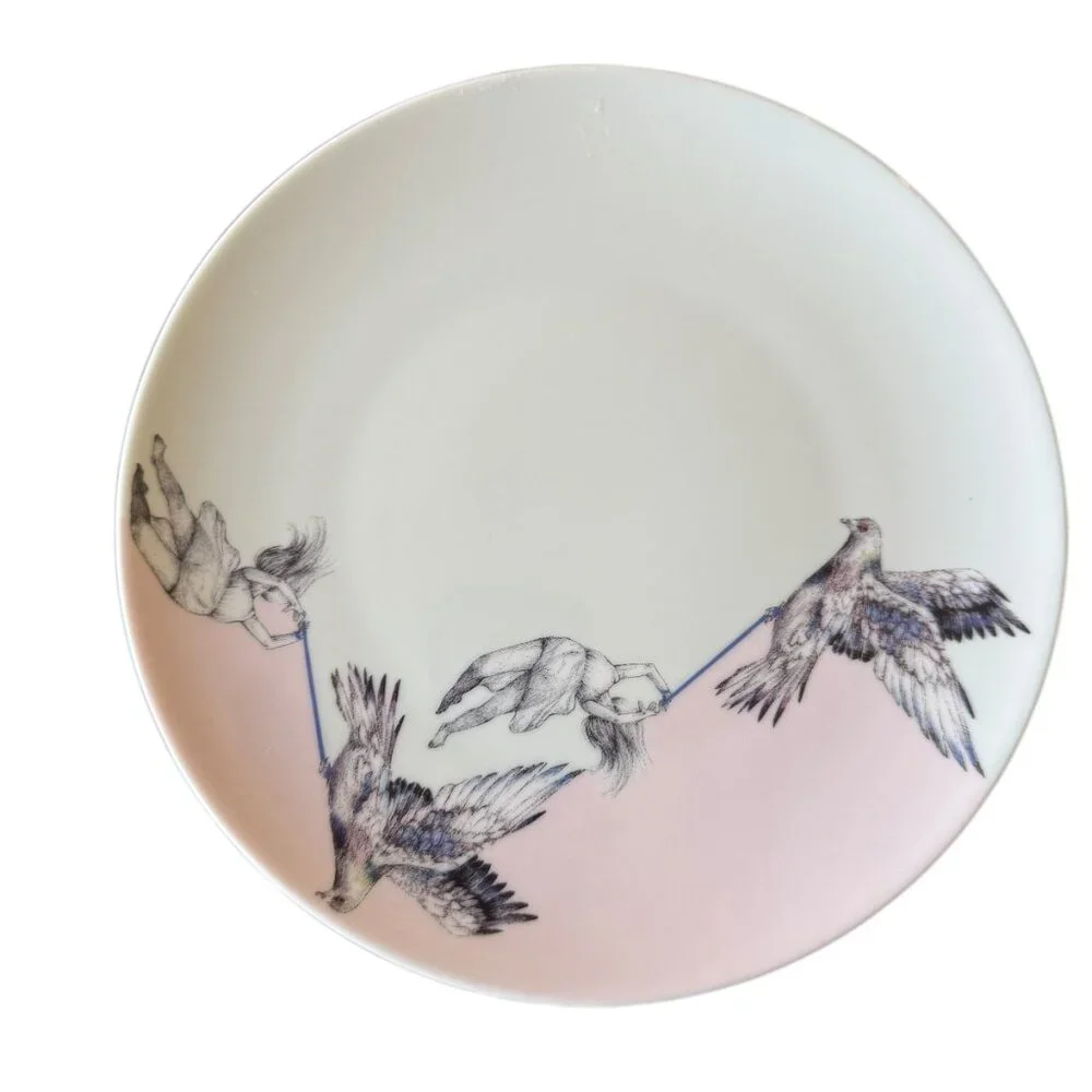 Ikea Stunsig Collection Dessert Salad Side Plates Girl Frédérique Vernillet 2017